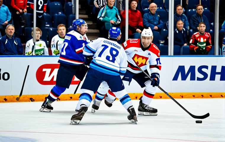 벨라루스 아이스하키 인기 - **Prompt 1: The Heart of Dinamo Minsk**
    A dynamic, wide-angle shot inside the bustling **Minsk A...
